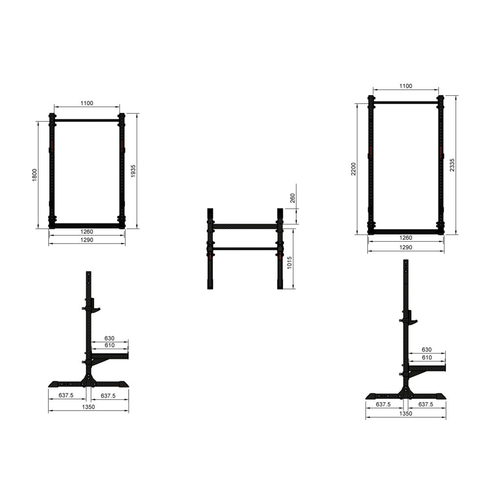 Assault Rack H2335mm D1350mm - FITEK