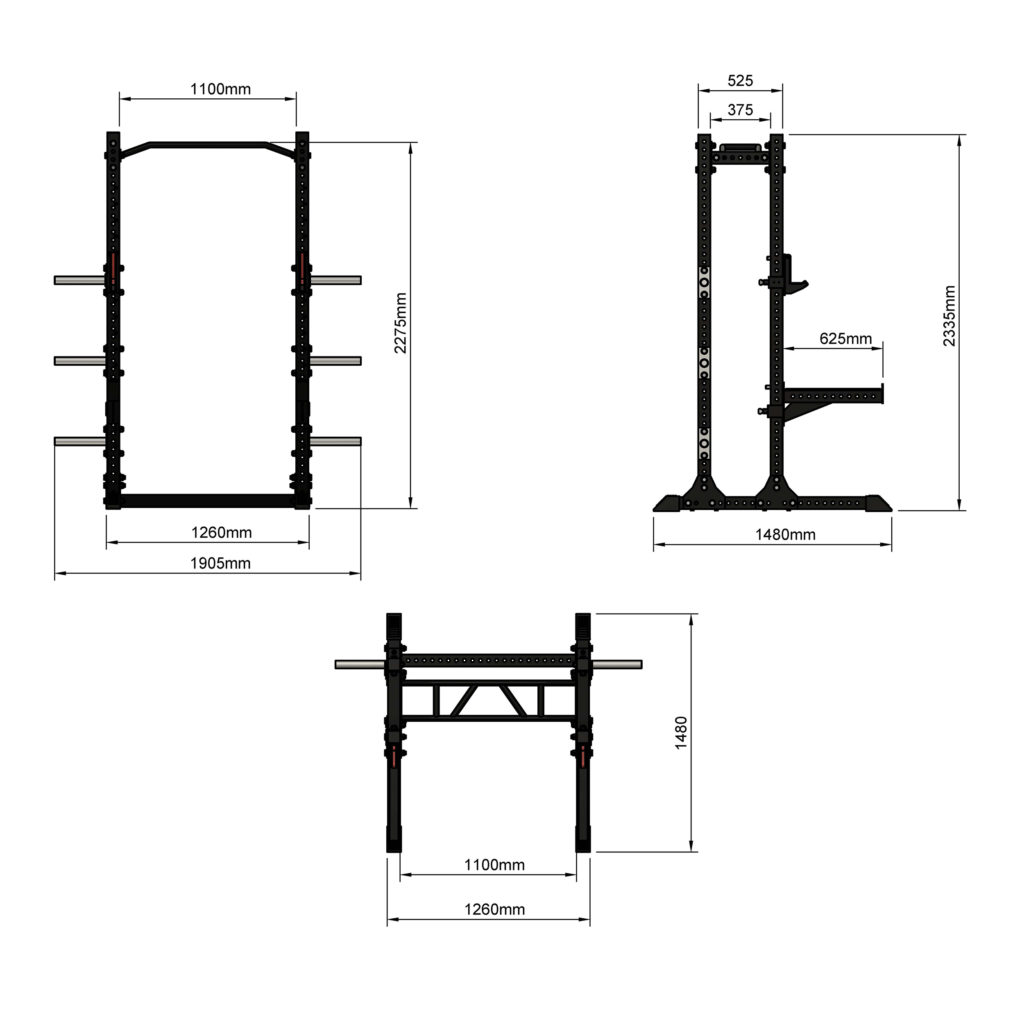 Half Rack 2B0375 - FITEK