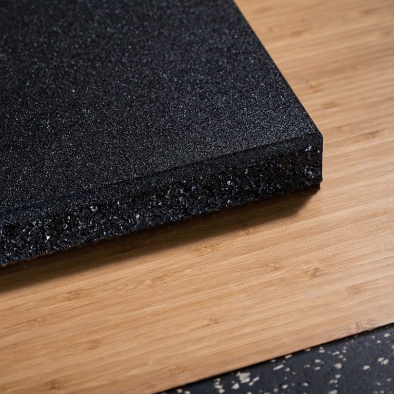 40MM Rubber Floor Mat (1m x 50cm) Black FITEK