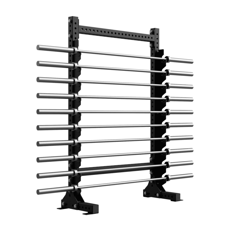 FITEK Horizontal Barbell Rack | 10-Bar Freestanding Storage